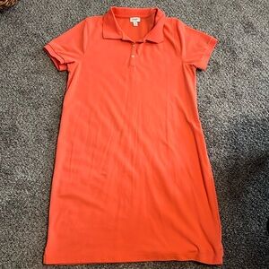 Orange, j. Crew, size M, polo dress